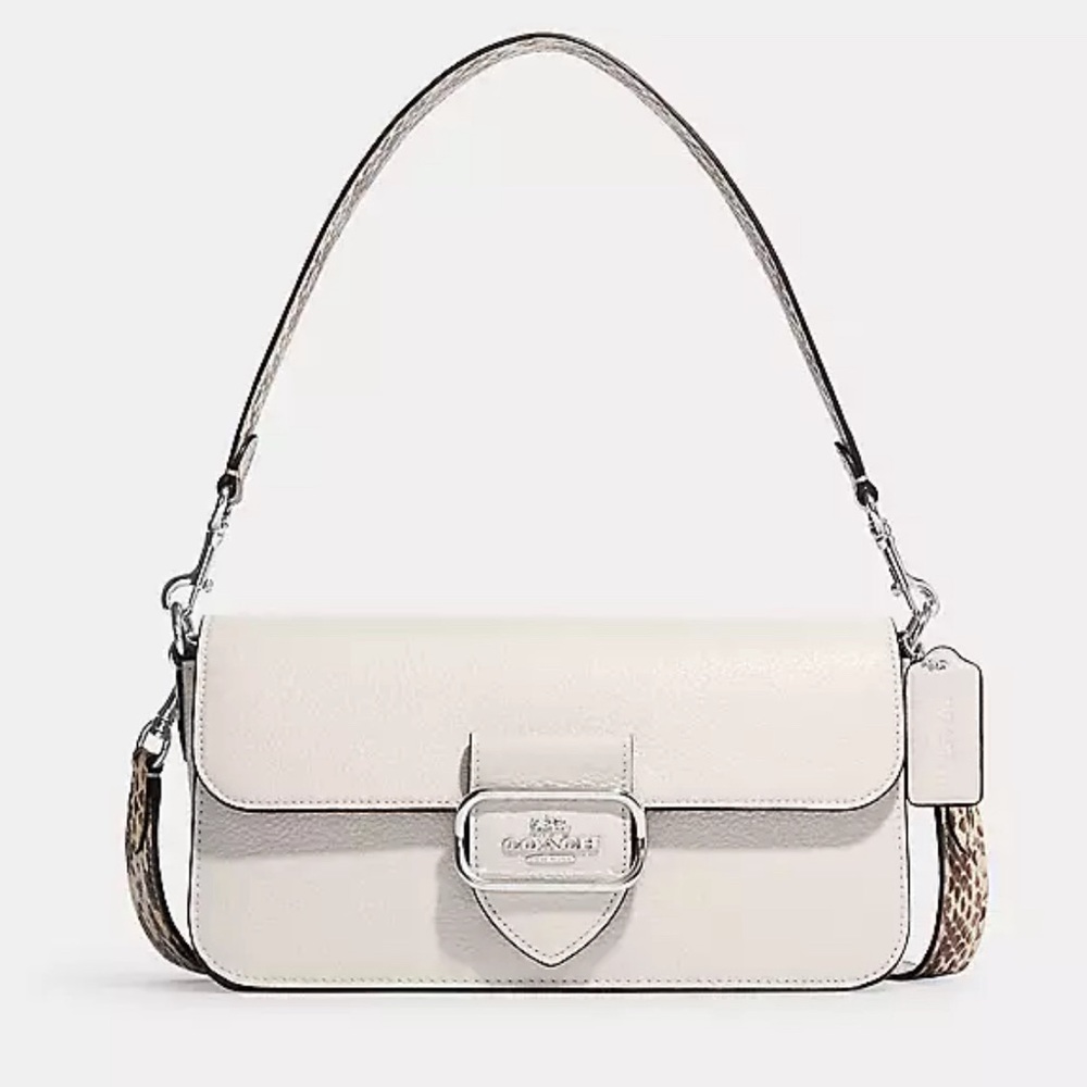 Coach Morgan Shoulder Bag in Silver/chalk multi